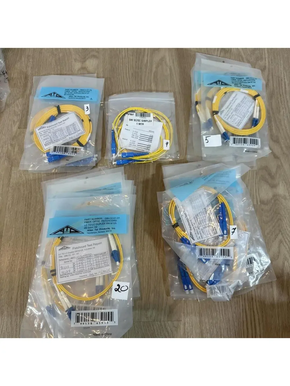 MixNEW ALLEN TEL GBLC2-D1-01 Singlemode Duplex LC to LC Fiber Optic Patch Cable